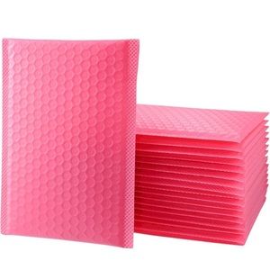 20pcs Pink Poly Bubble Mailer Self Seal Padded Envelopes 7” x 8.75”
